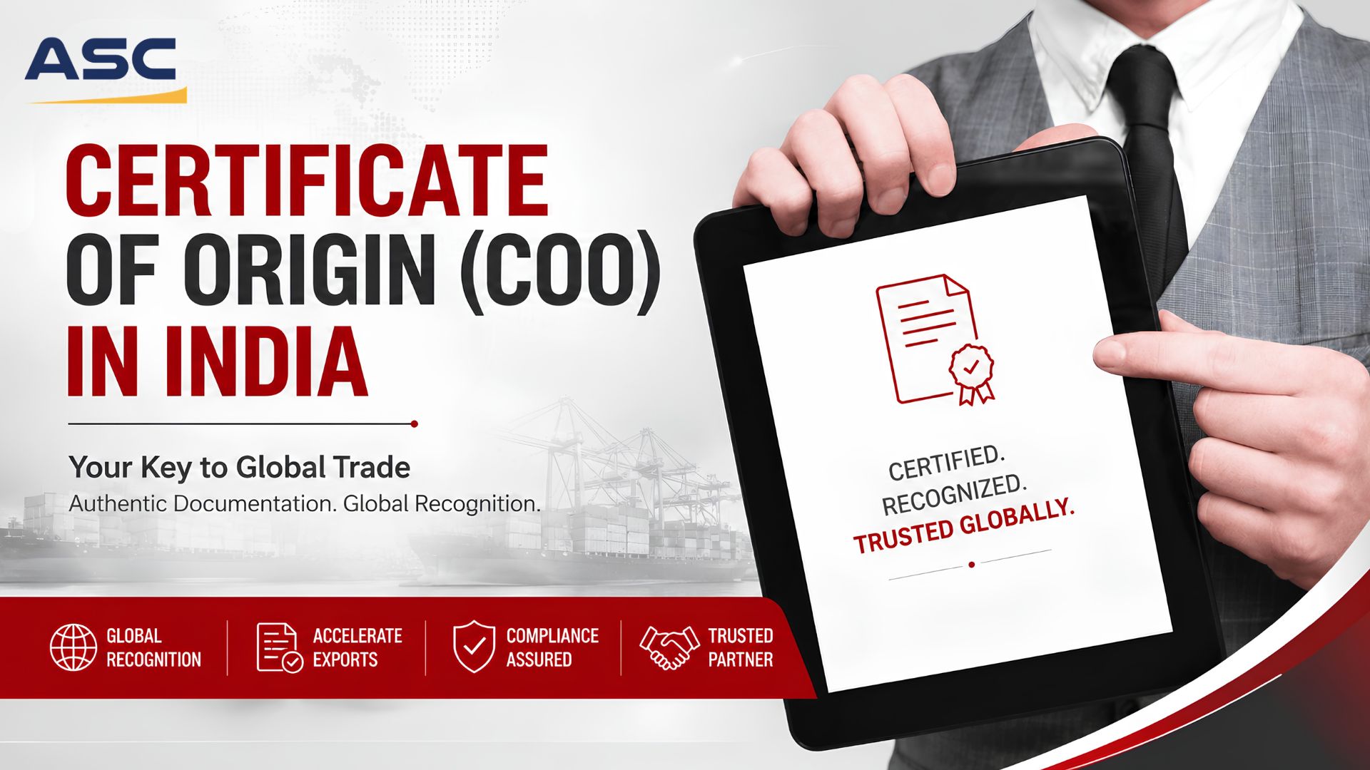 Certificate of Origin for Export